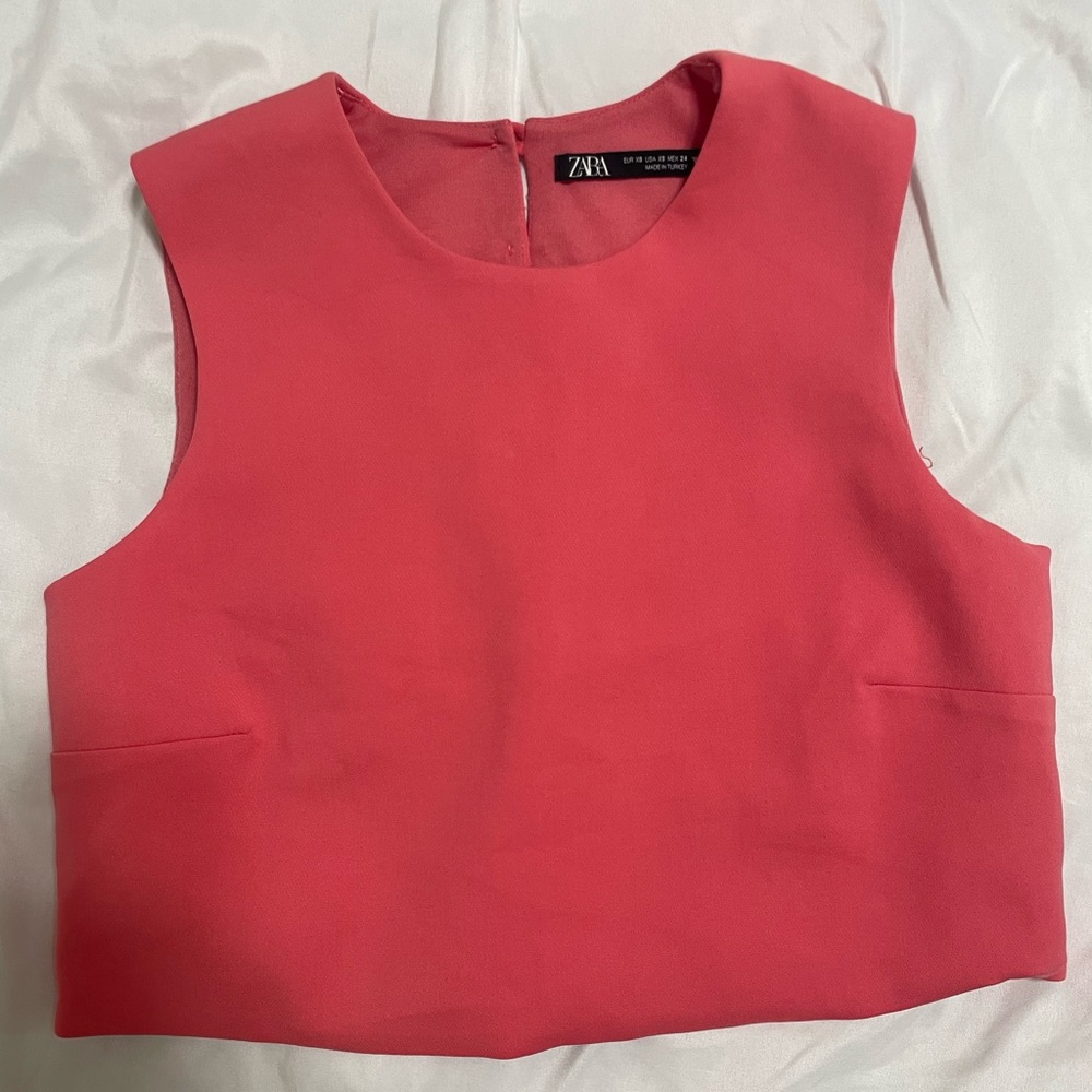 Zara pink crop top